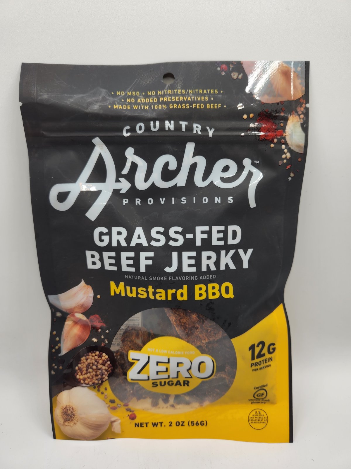 Grass-Fed Beef Jerky Mustard BBQ