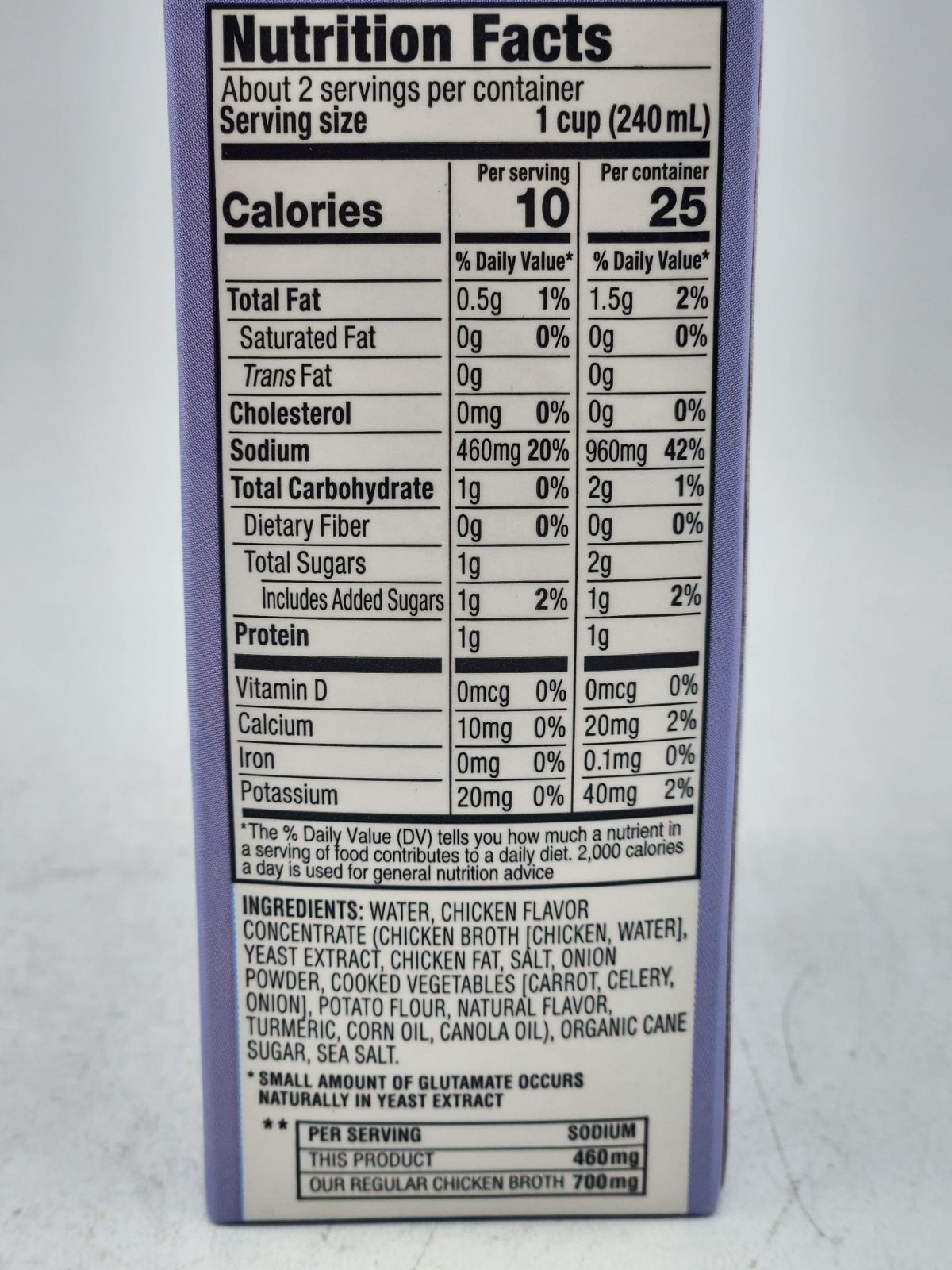 Reduced Sodium Chicken Broth