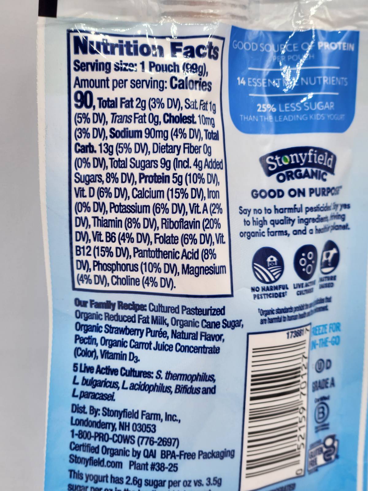 Strawberry Yogurt Pouch