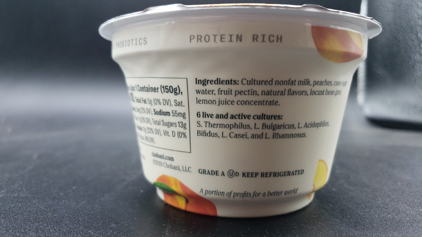 Peach Greek Yogurt