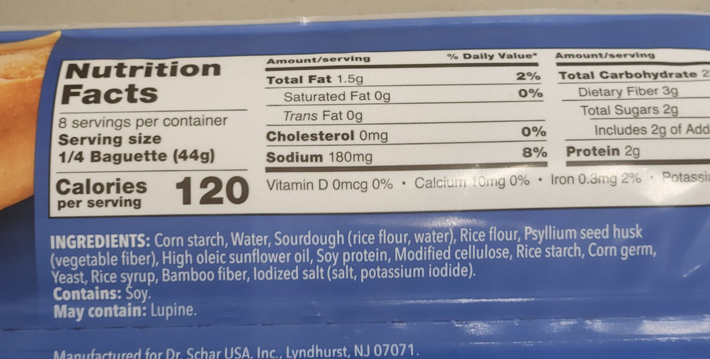 Gluten Free Baguette