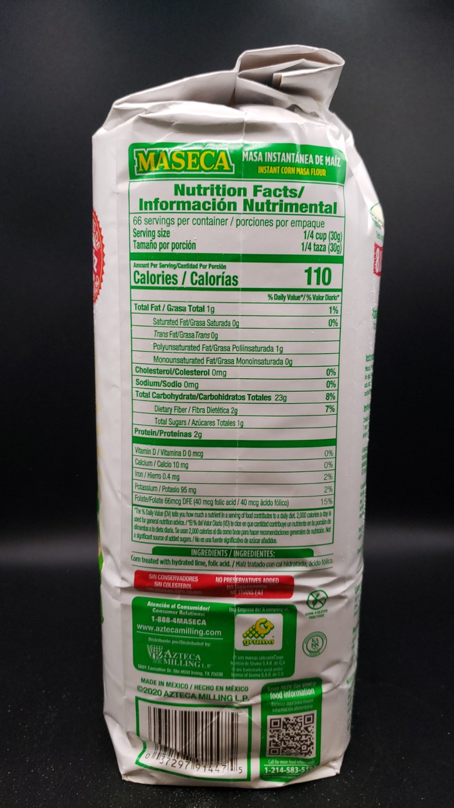 Maseca Instant Corn Flour Masa