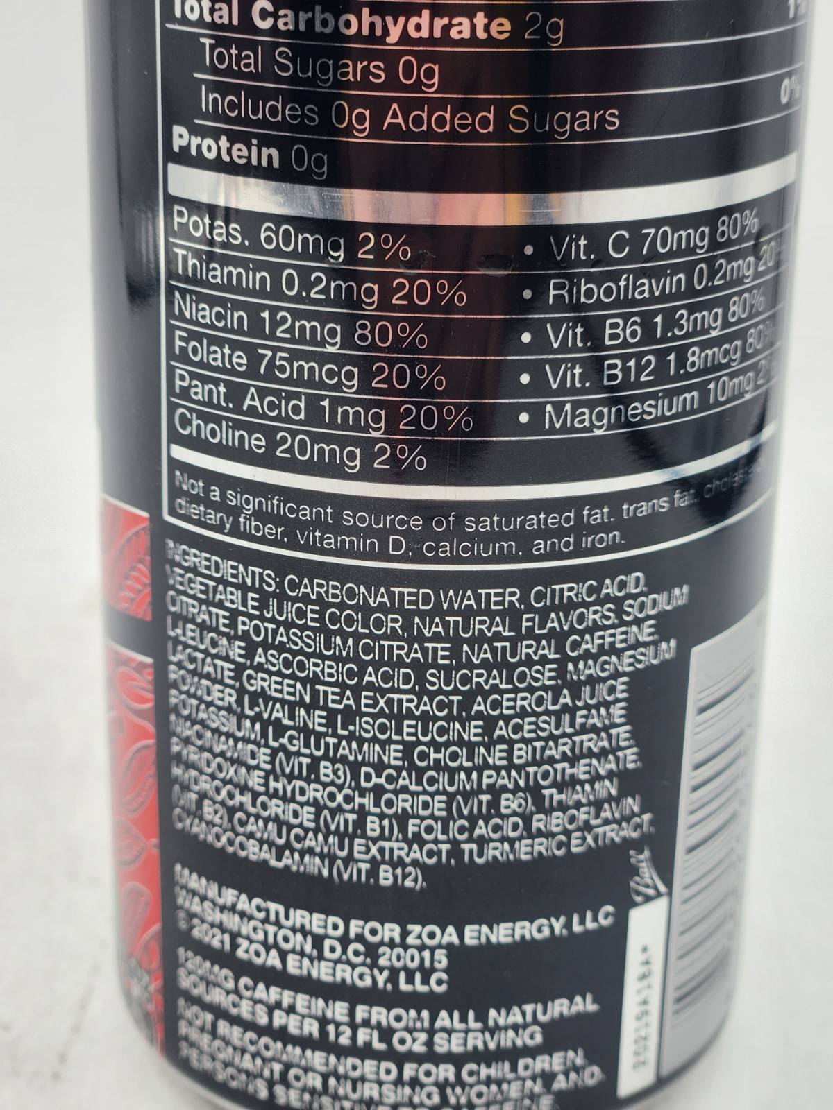 ZOA Healthy Warrior Tropical Punch Energy Drink