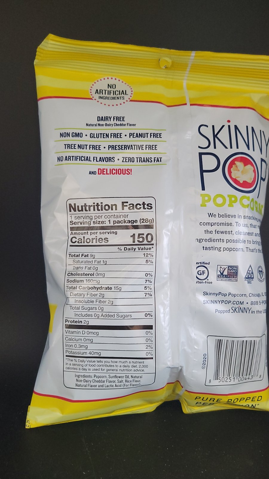 Skinny Pop White Cheddar