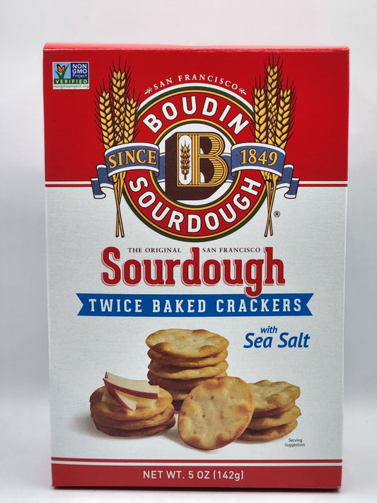 Sourdough Twice Baked CrackersWith Sea Salt