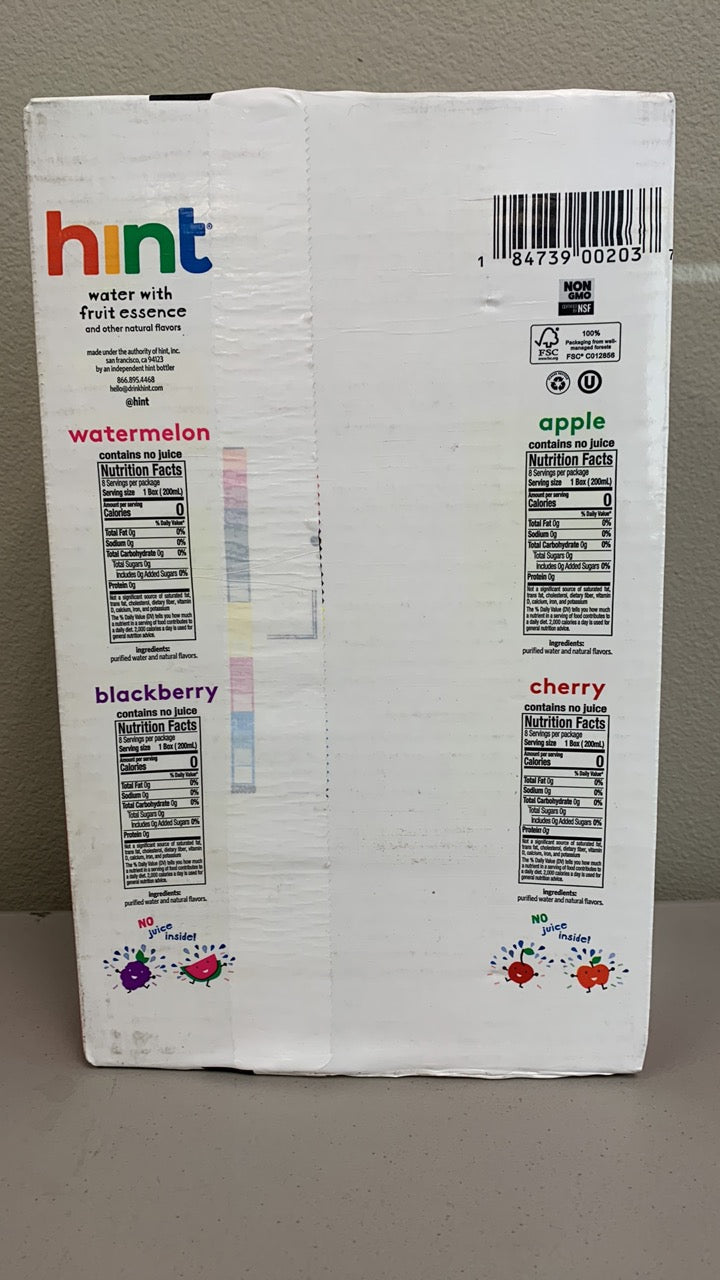 Hint Water With Fruit Essence
