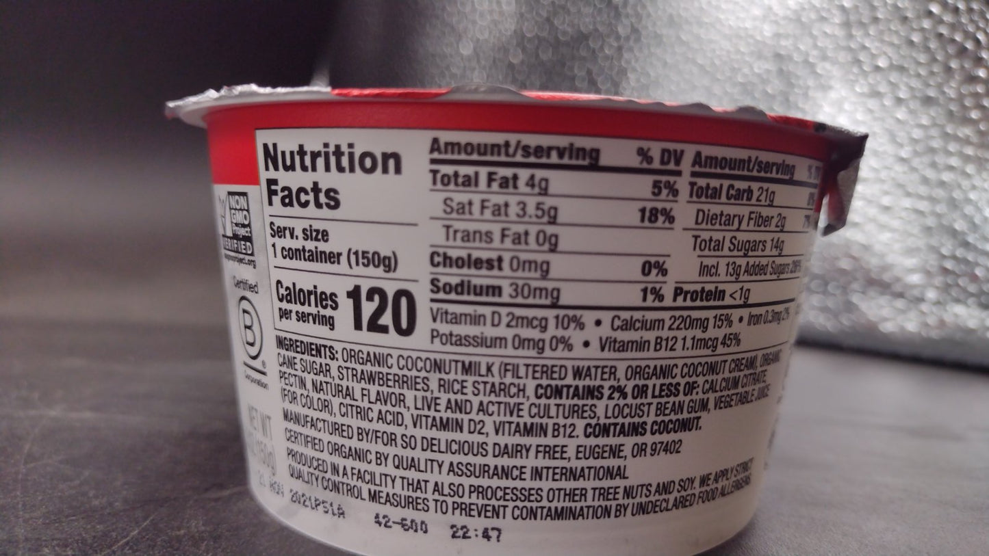 Yogurt Alternative, Strawberry