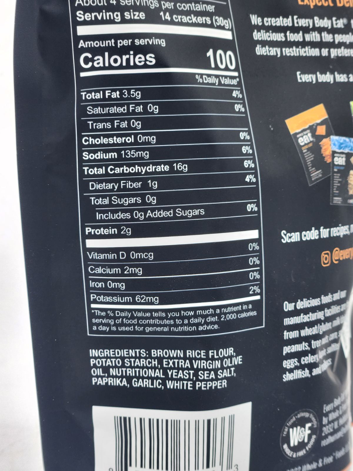 Every Body Eat Cheese-less Thins