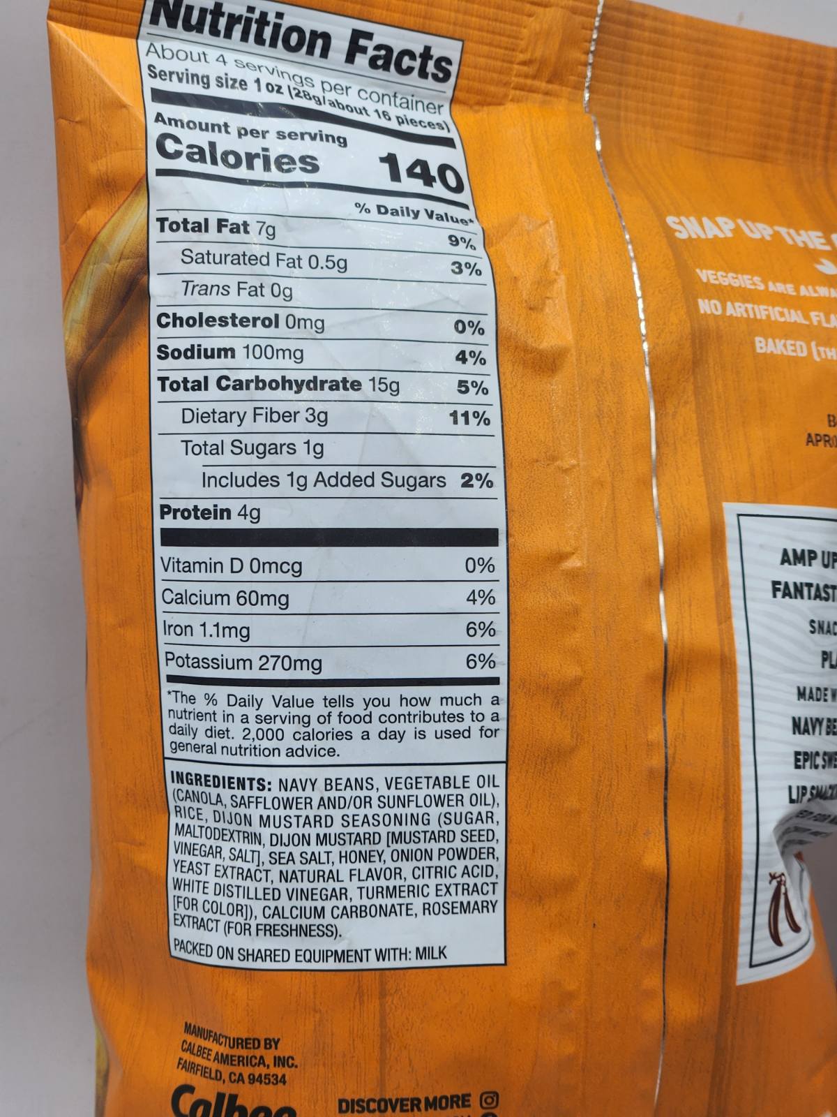 Honey Dijon Navy Bean Snacks