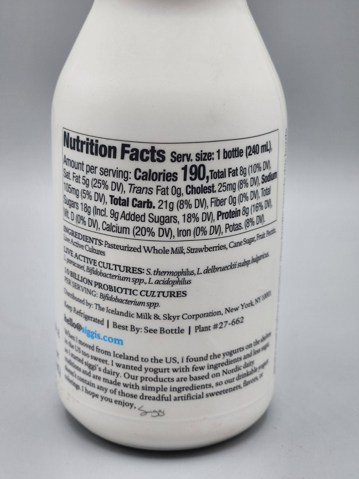 Drinkable Strawberry Yogurt