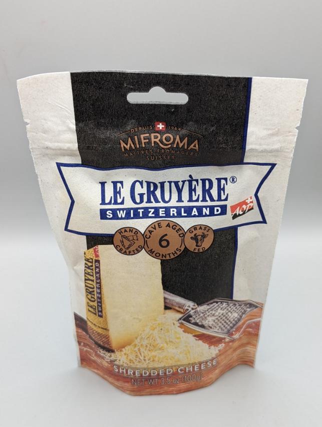 Shredded Le Gruyere