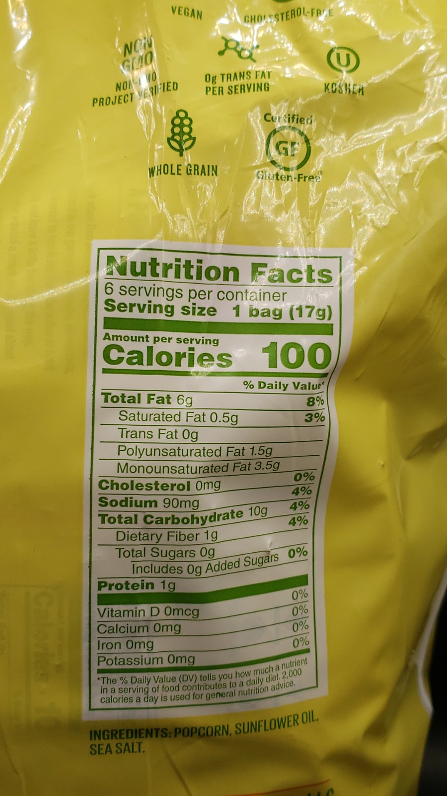 Angie's Sea Salt Popcorn