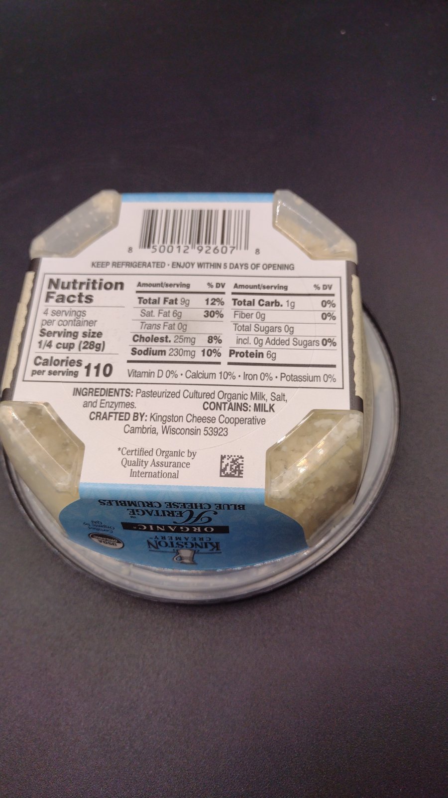 Organic Blue Cheese Crumbles