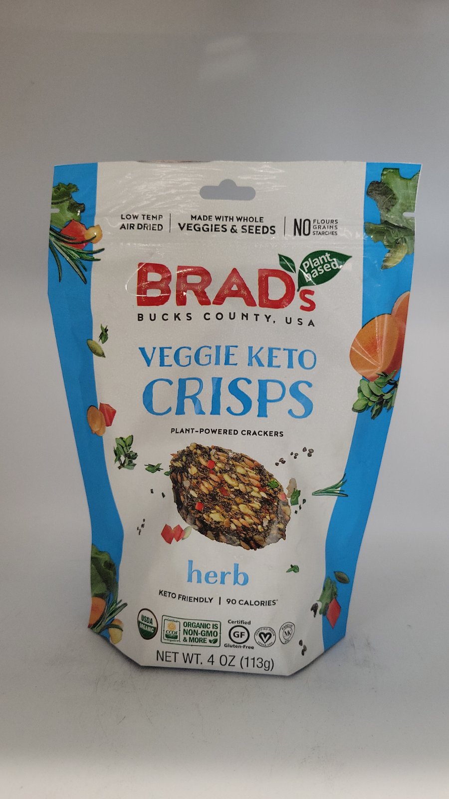 Veggie Keto Herb Crisps